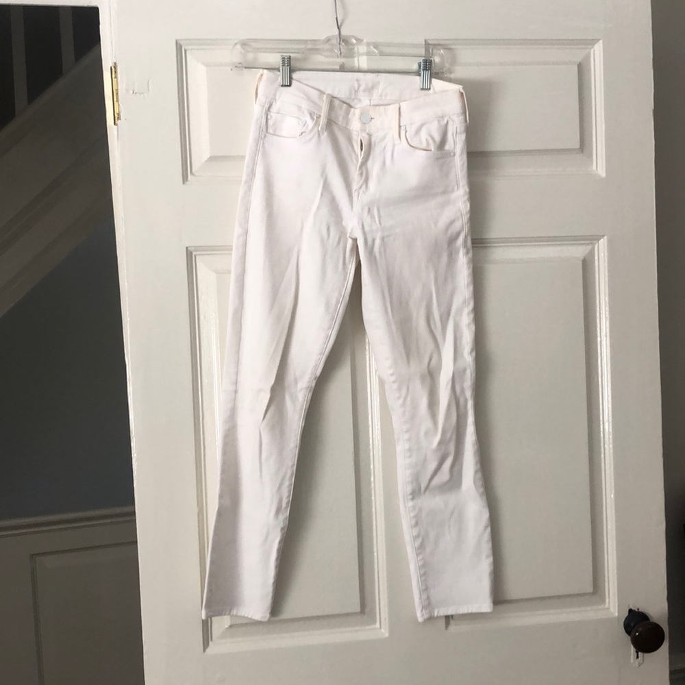 MOTHER Denim Skinny Ankle Jeans